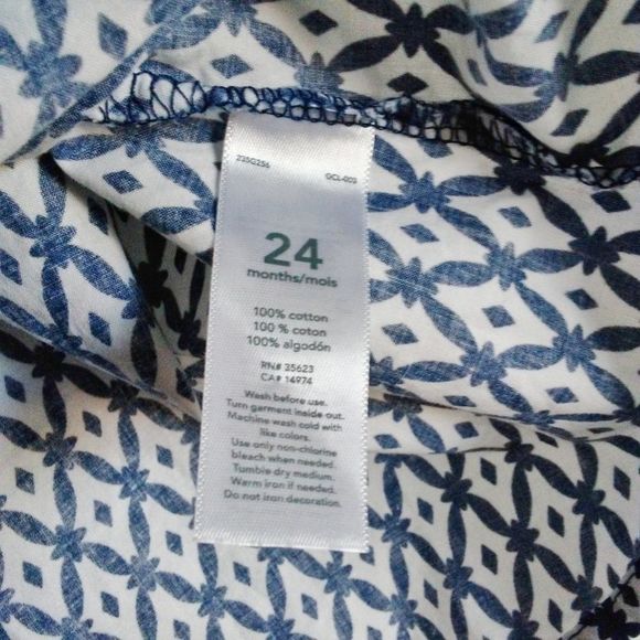 Carter's Pom-Pom Trim Patterned Cotton Tunic - Picture 4 of 4